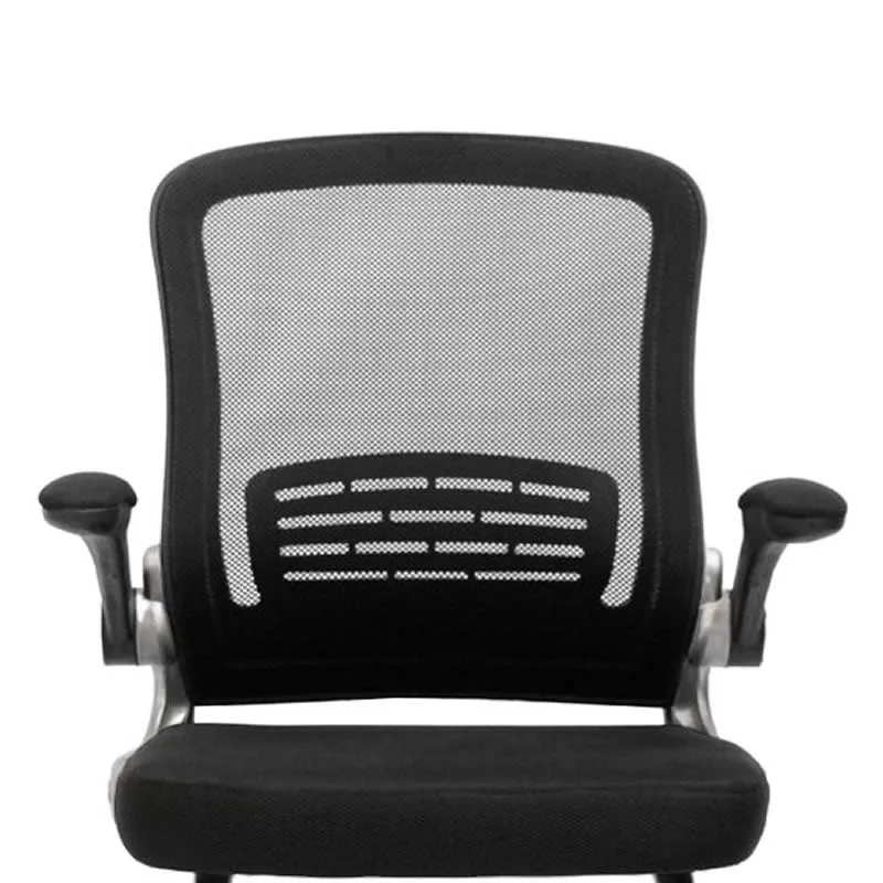 Modern Design Visitor Mesh Office Chairs Without Wheels 8833G Black