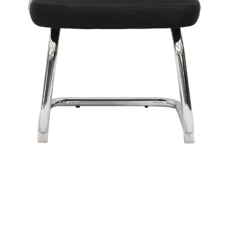 Modern Design Visitor Mesh Office Chairs Without Wheels 8833G Black