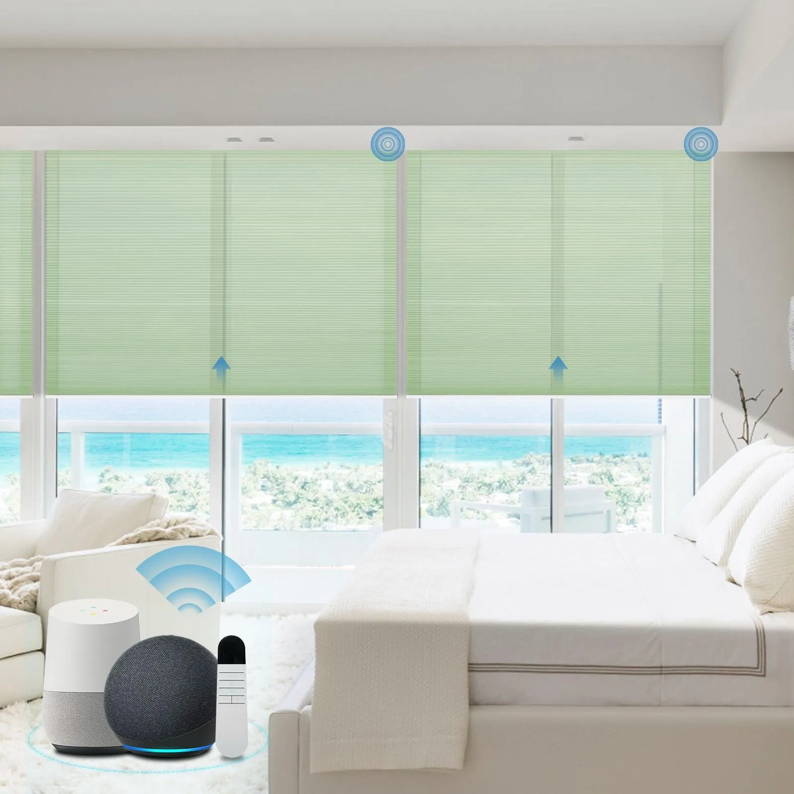 Motorized | Light Filtering | Rechargeable | Cellular Shades | Customizable