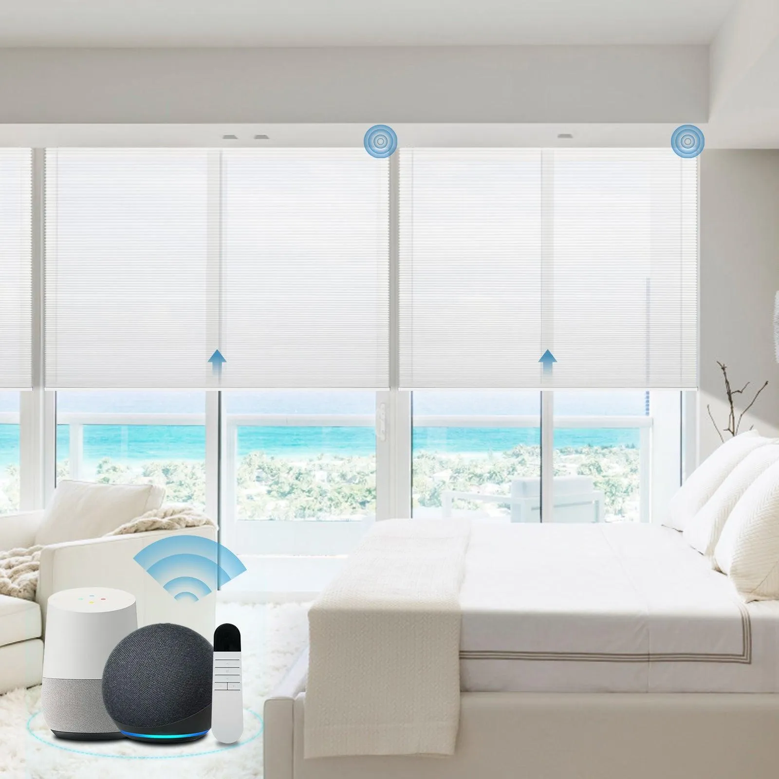 Motorized | Light Filtering | Rechargeable | Cellular Shades | Customizable