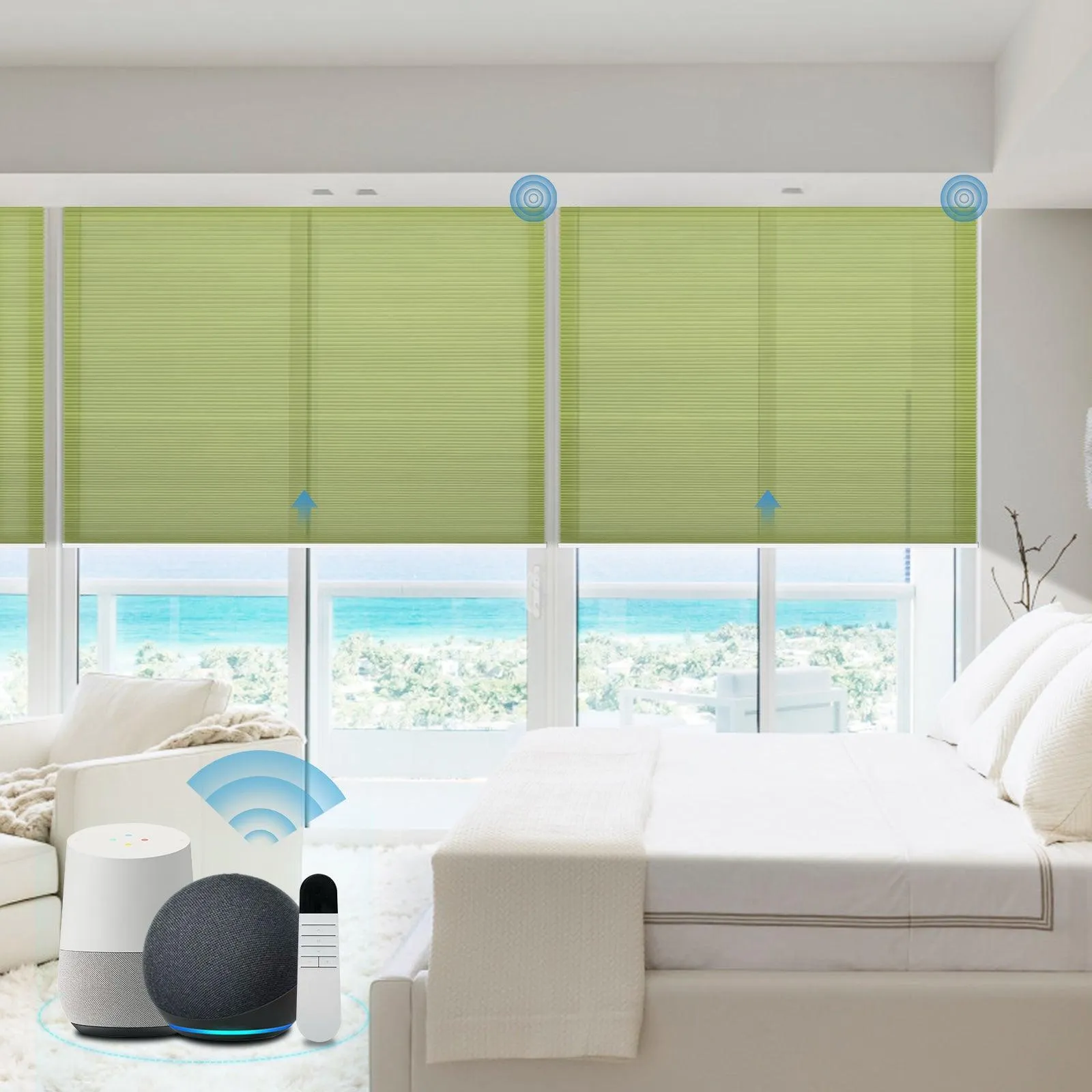 Motorized | Light Filtering | Rechargeable | Cellular Shades | Customizable