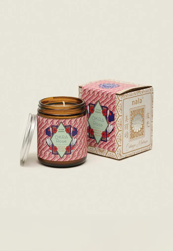 Nala Scented Candle - Okra Rose