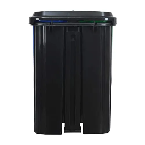 Nilkamal TWINDB10L 10 Liter Twin Dustbin Home Paddle Plastic Modern Step On Dustbin With Lid For Kitchen With Easy Detachable Bucket For Home, Office, School, Hotel, Hospital,Bathroom Waste bin