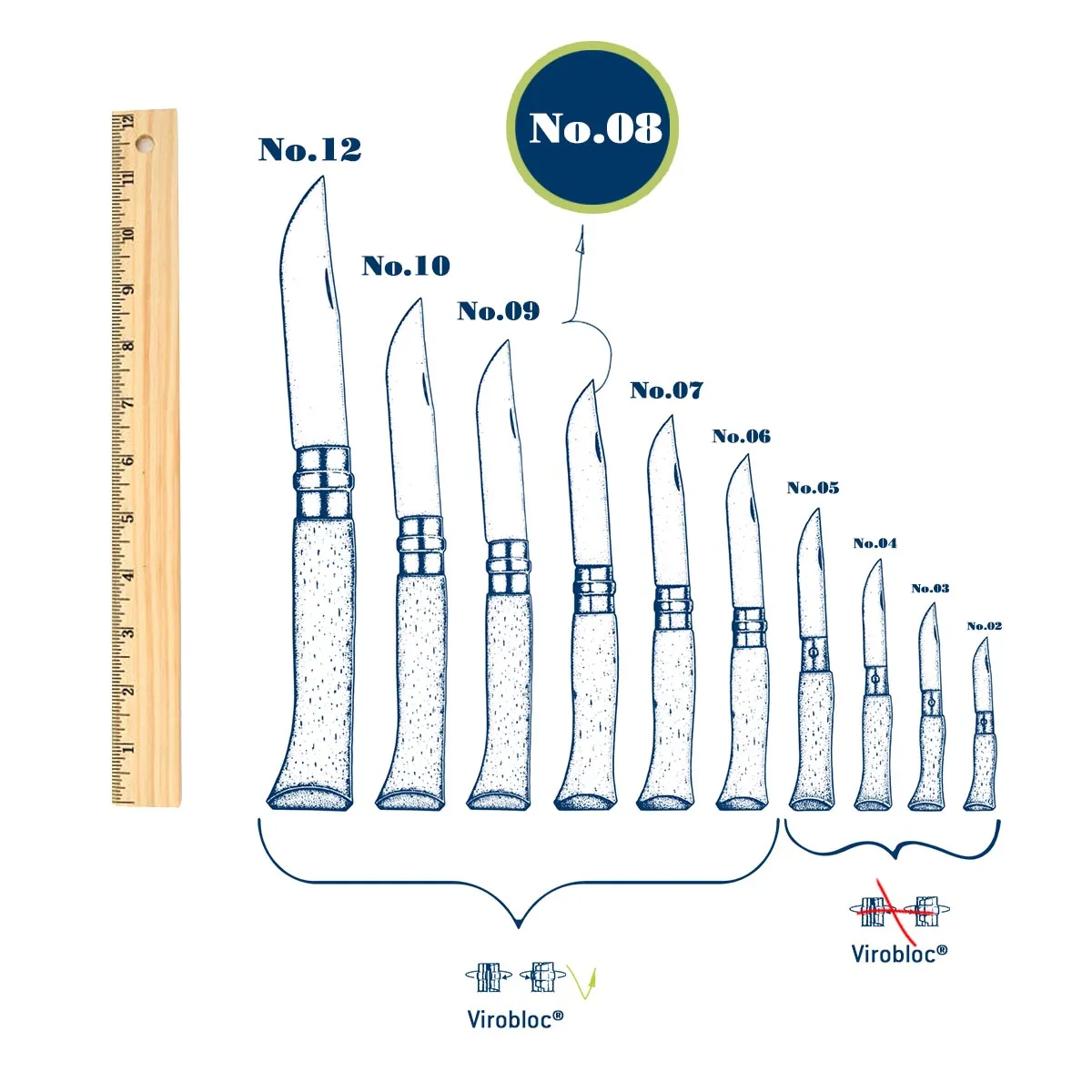 No.08 Laminated Birch Folding Knife