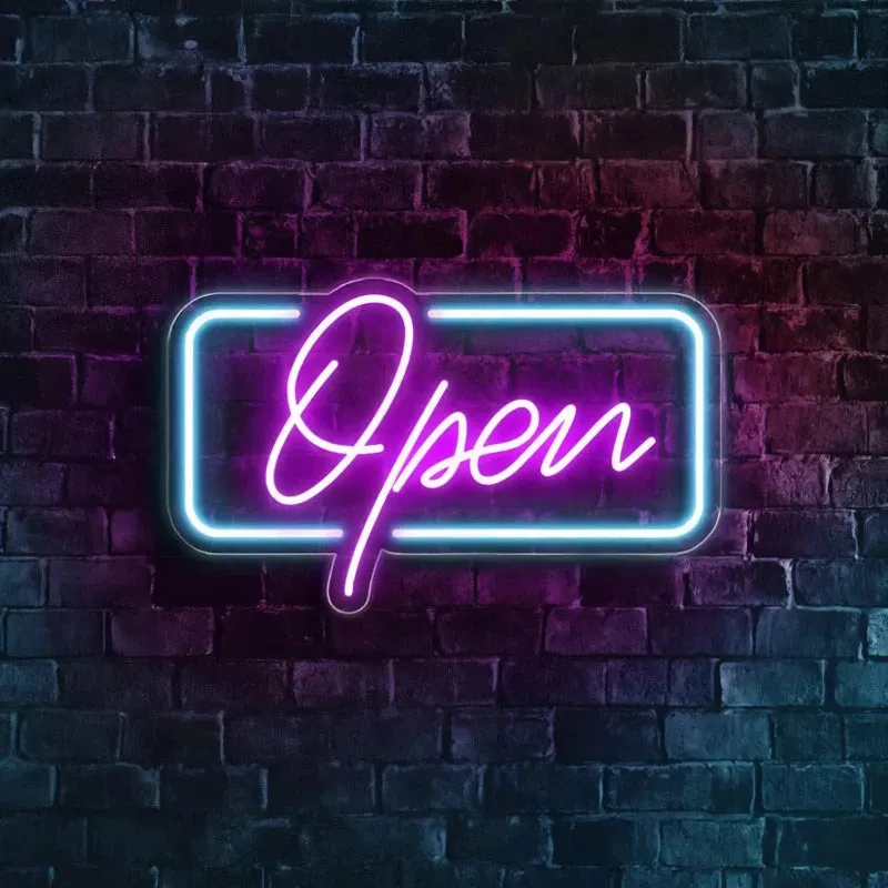 Open Neon Light Sign