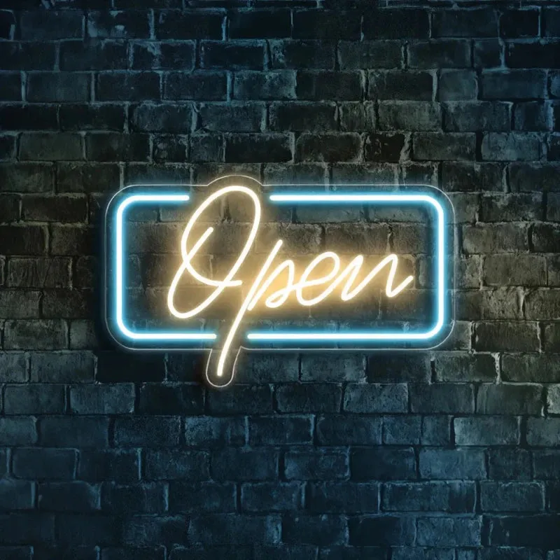 Open Neon Light Sign