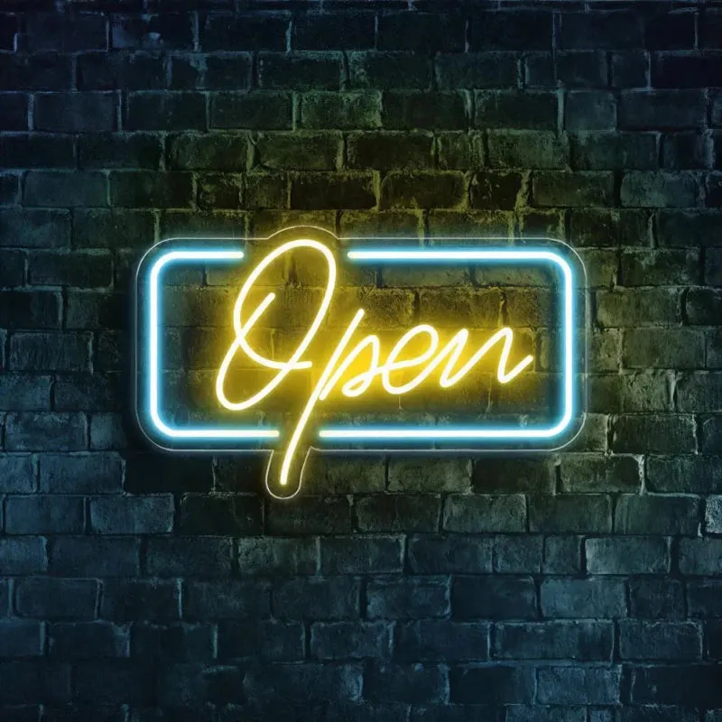 Open Neon Light Sign