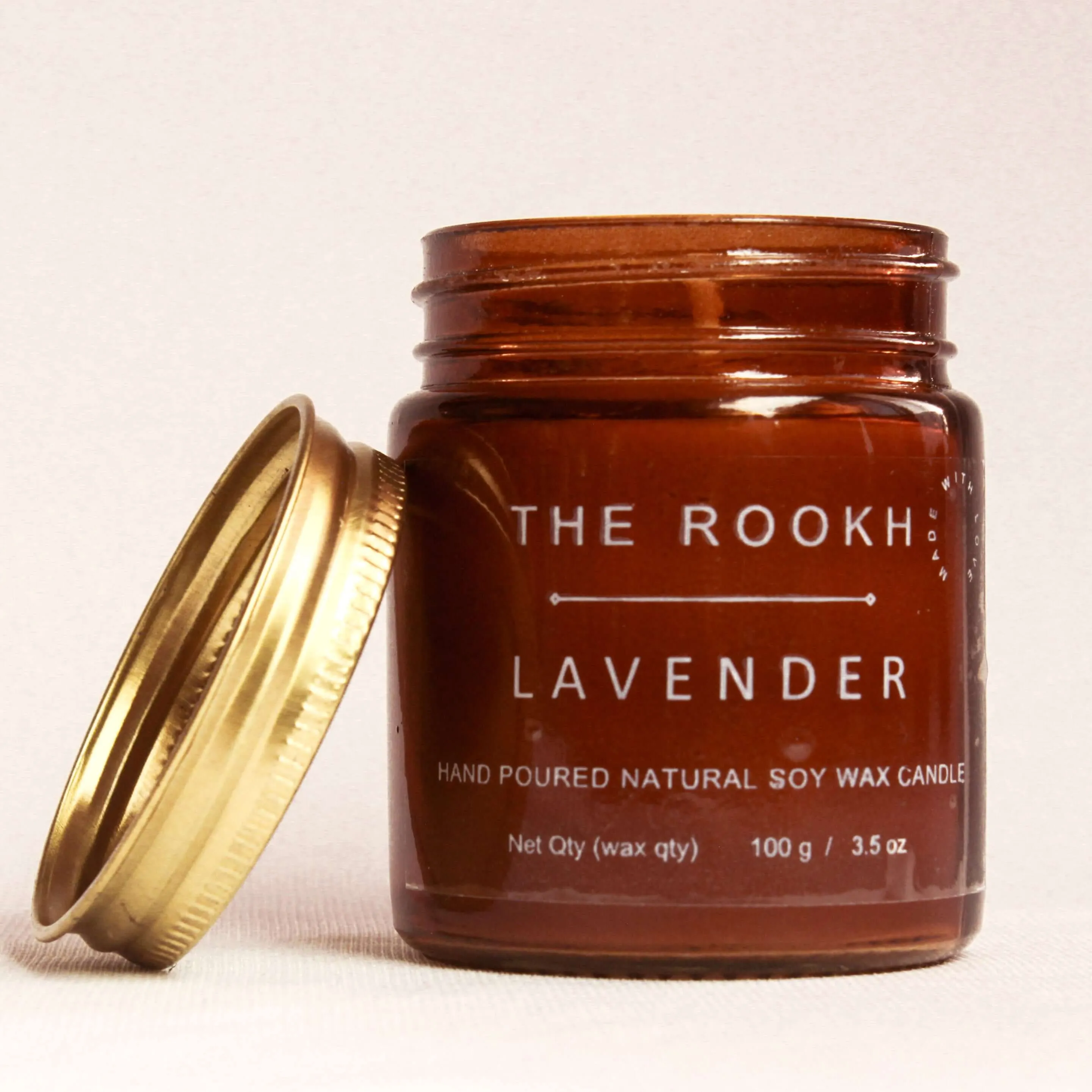 Organic Lavender Scented Candle – Calm & Relaxation | Rookh Home Decor