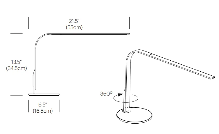 Pablo Designs LIM360 Optical LED Table Lamp