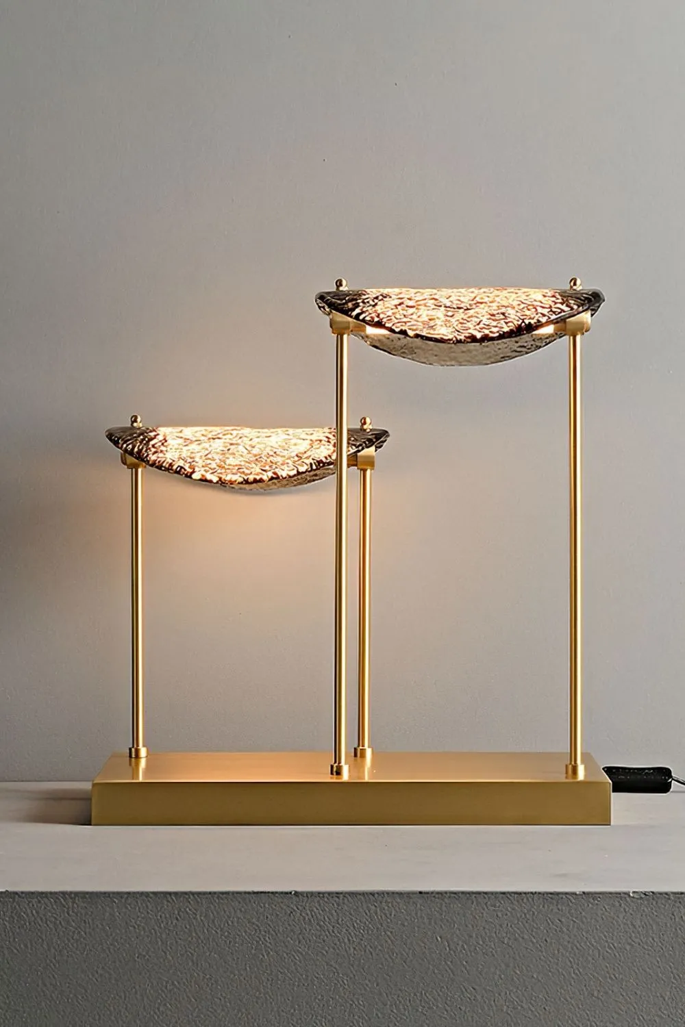 Paolo Castelli Manta Smoked Table Lamps