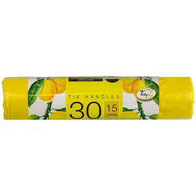 Pedal Bin Liners Scented - 30 Pack 15L Lemon Summer Breeze Fragrance