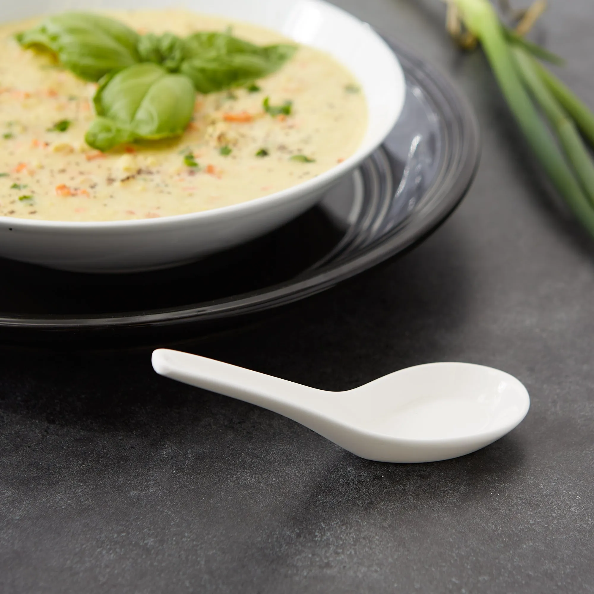 Porcelain Soup Spoon