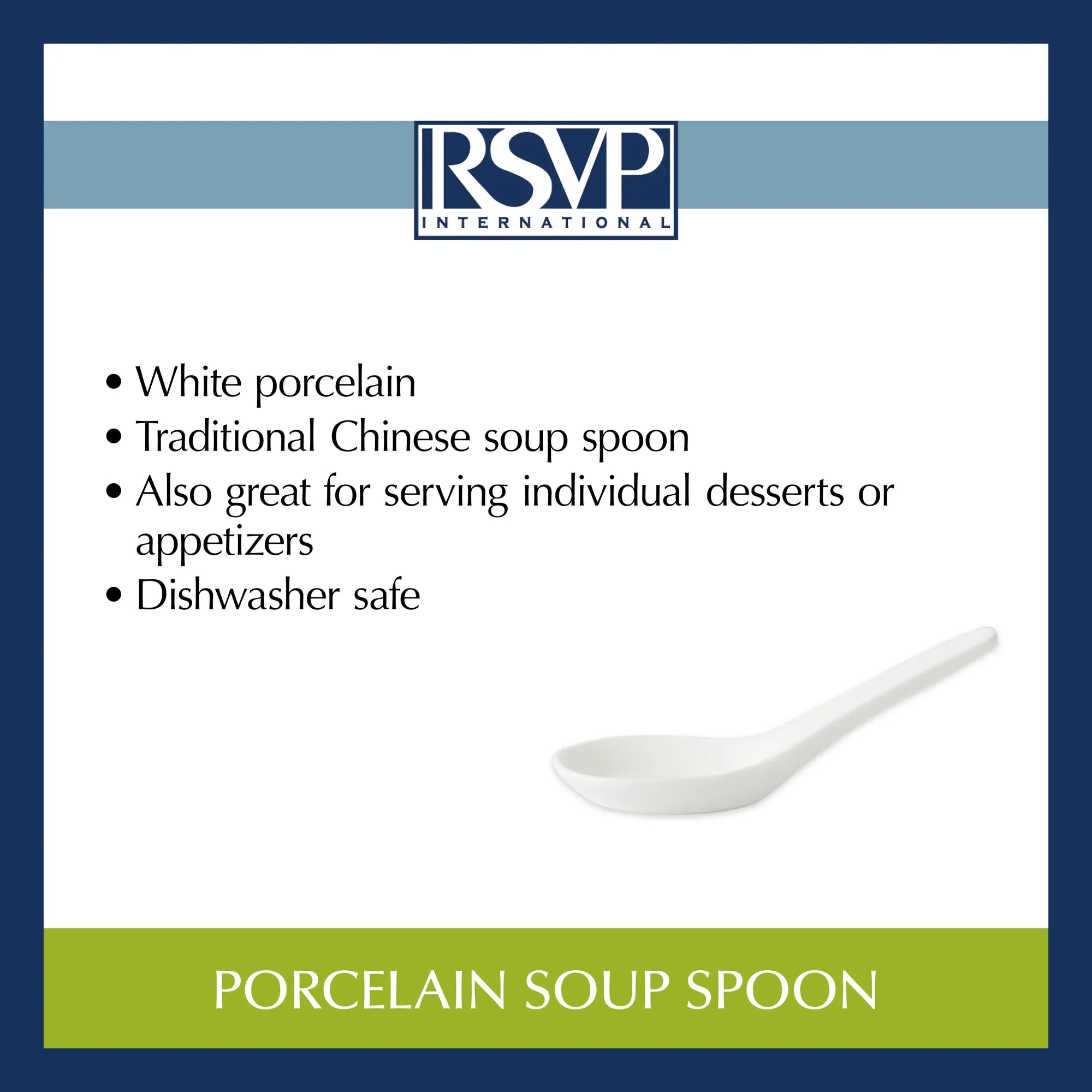 Porcelain Soup Spoon