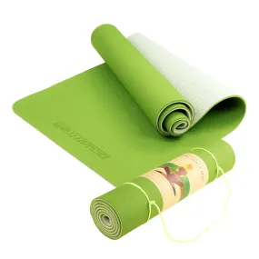 Powertrain TPE Pilates Exercise Yoga Mat 8mm - Green