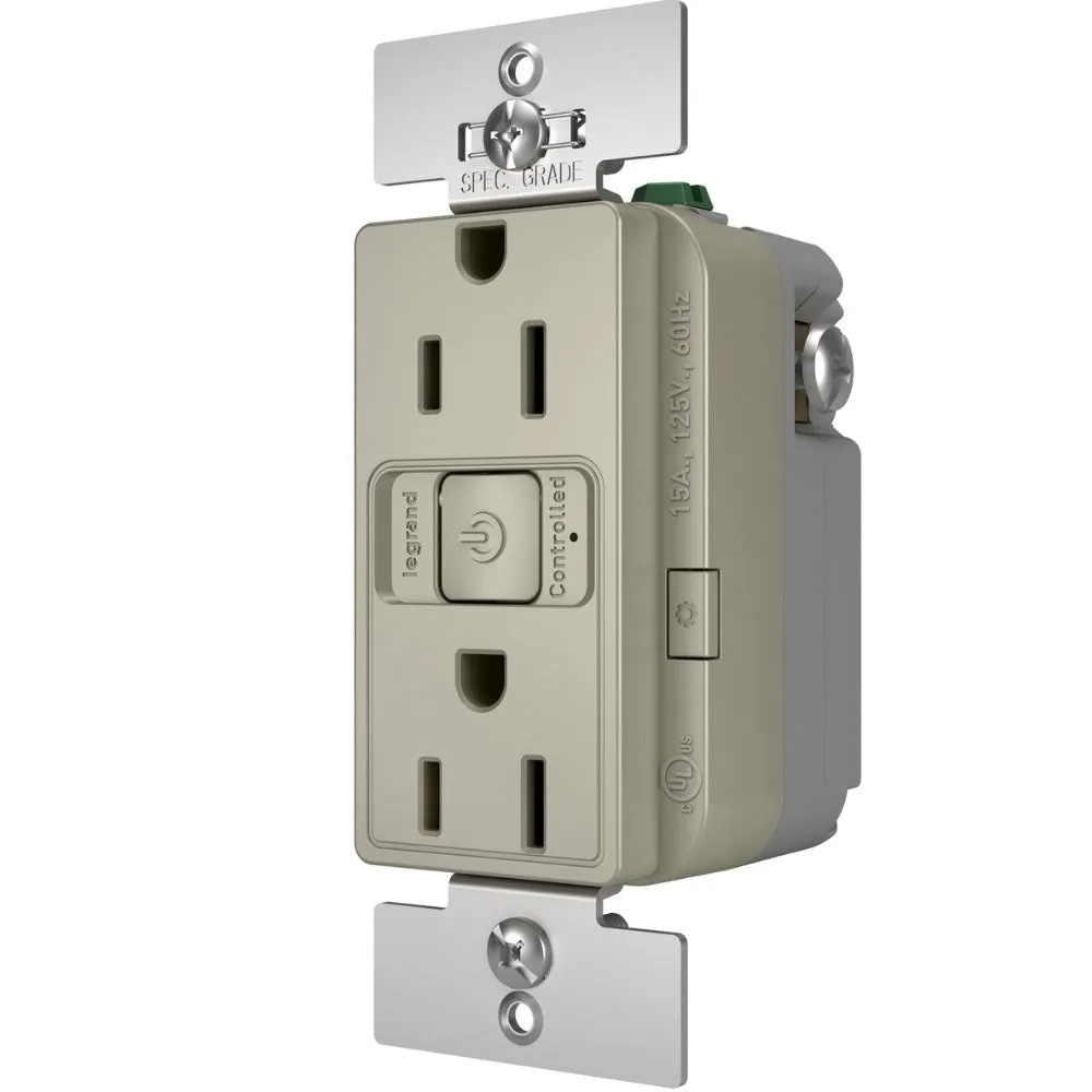 radiant 15A Smart Outlet with Netatmo, Nickel