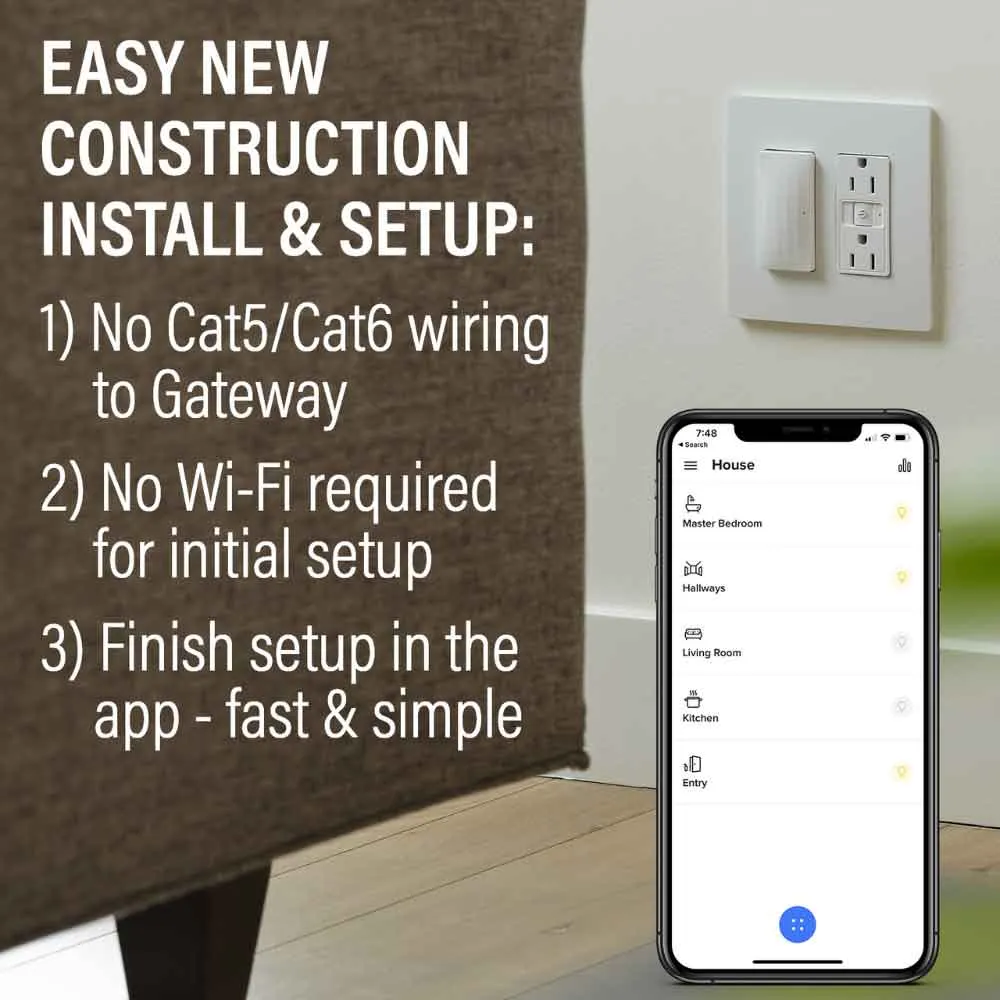 radiant 15A Smart Outlet with Netatmo, Nickel