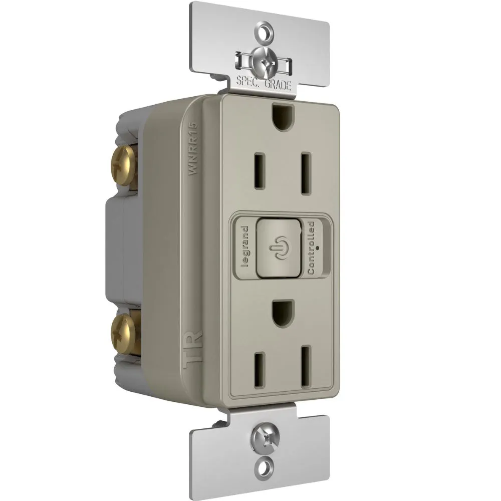 radiant 15A Smart Outlet with Netatmo, Nickel