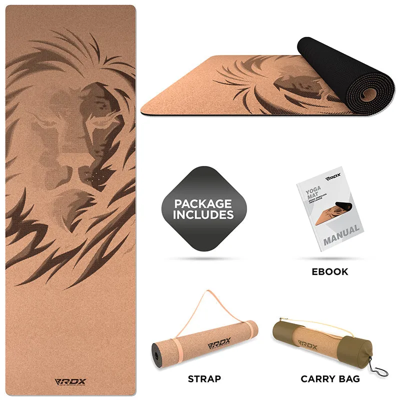 RDX D1 6mm Cork Yoga Mat