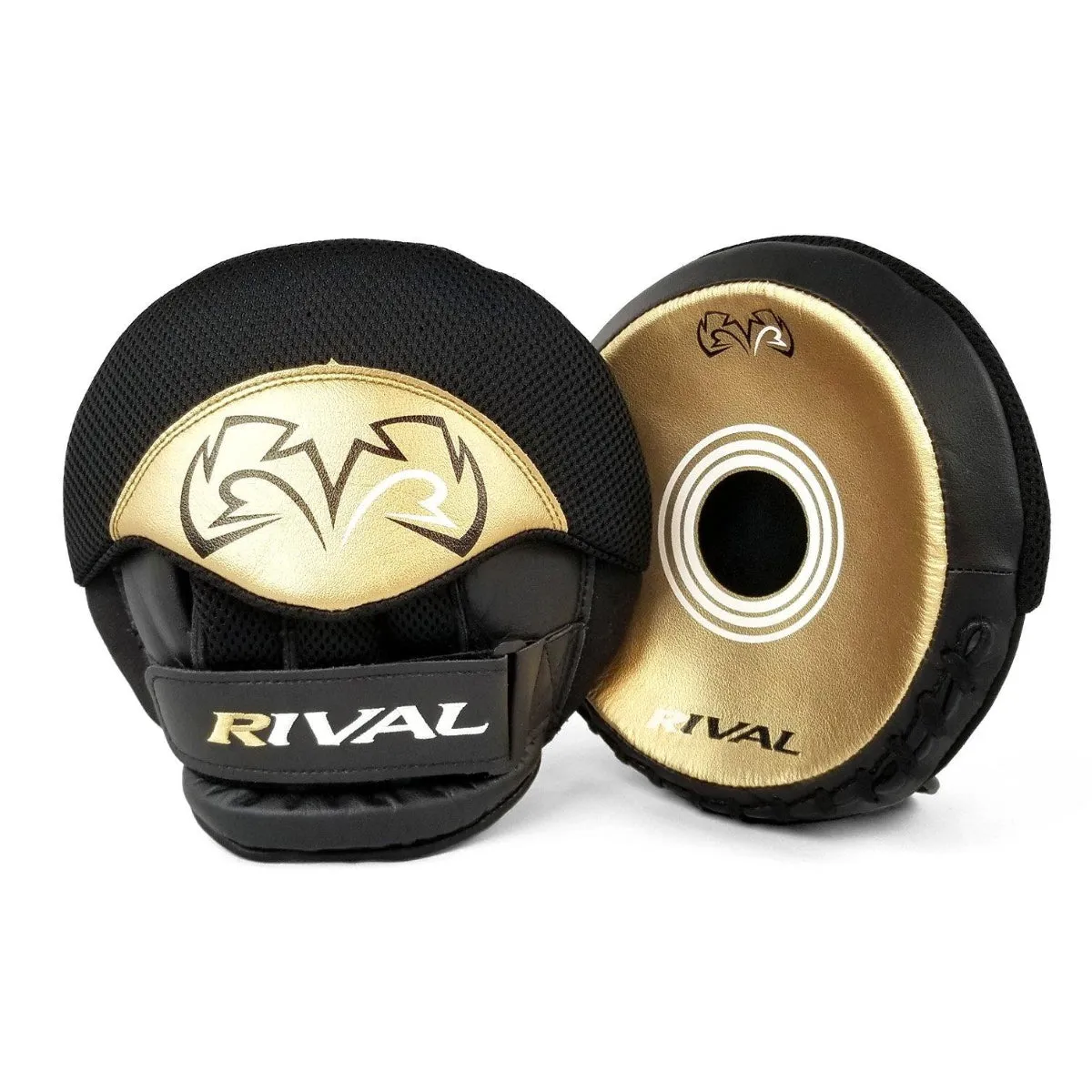 Rival RPM5 Parabolic Punch Mitts Black/Gold