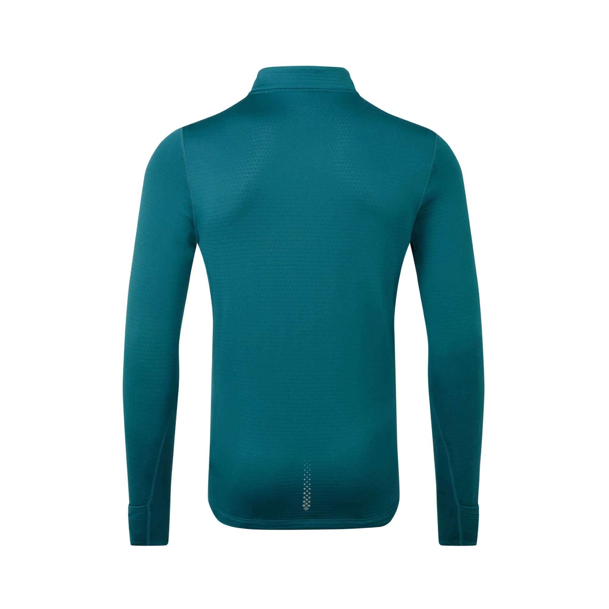 Ronhill | Men's Tech Winter 1/2 Zip - Deep Teal/Acid