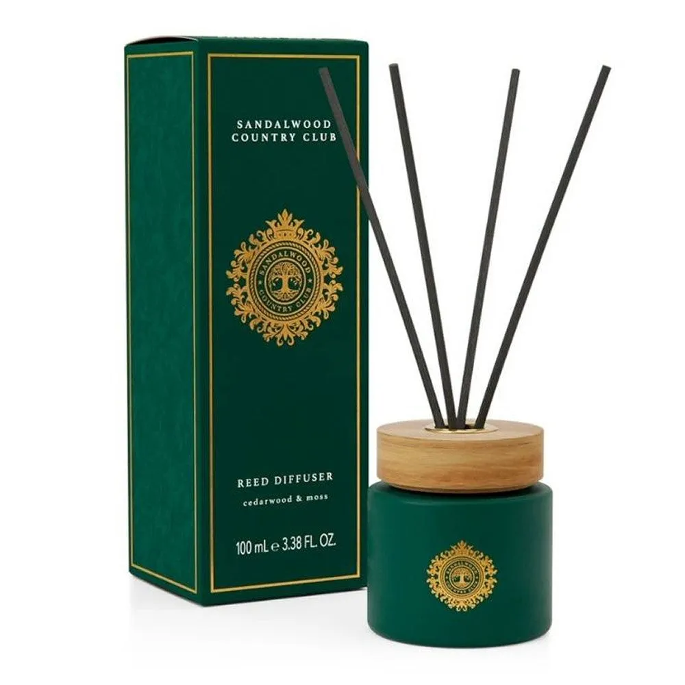 Sandalwood Country Club 100ml Cedarwood and Moss Reed Diffuser