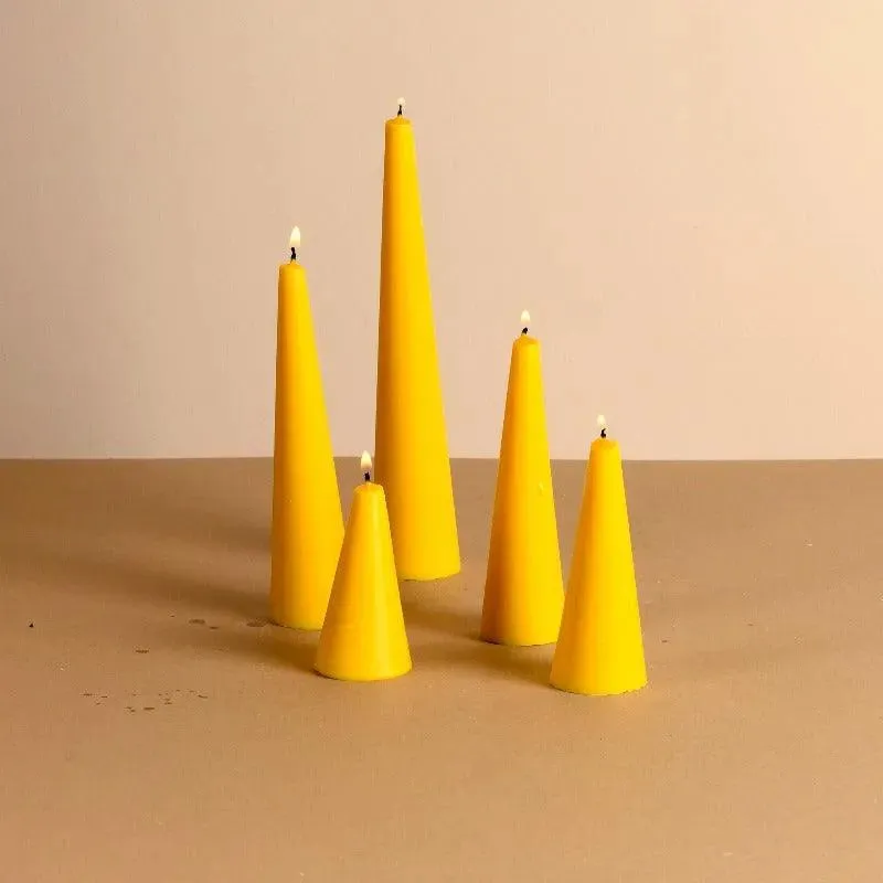 Scented Conical Candles | Multiple Fragrances | Set of 5