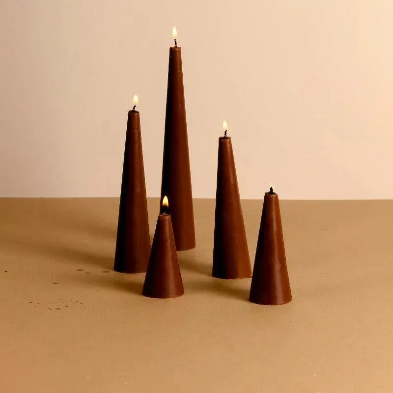 Scented Conical Candles | Multiple Fragrances | Set of 5