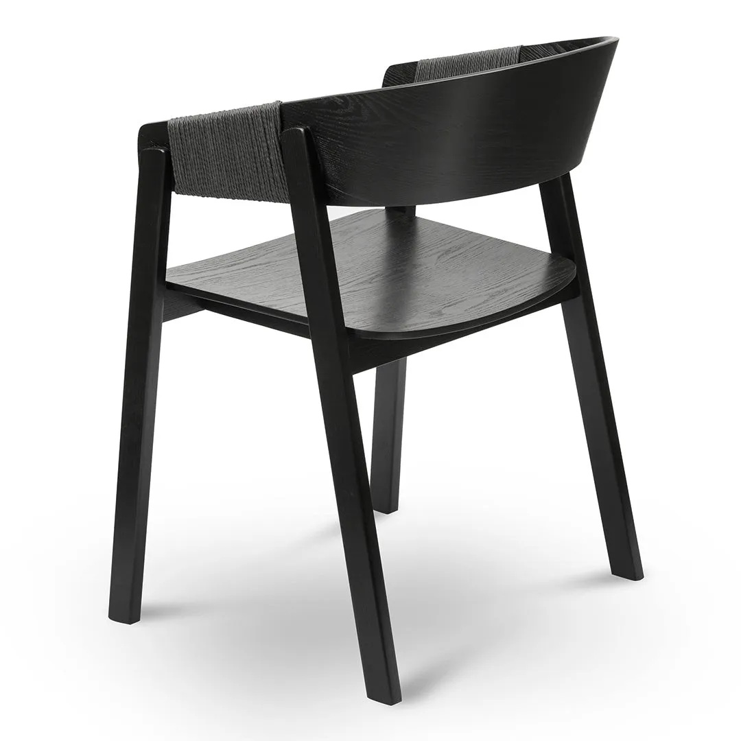 Set of 2 - Phelps Dining Chair - Full Black