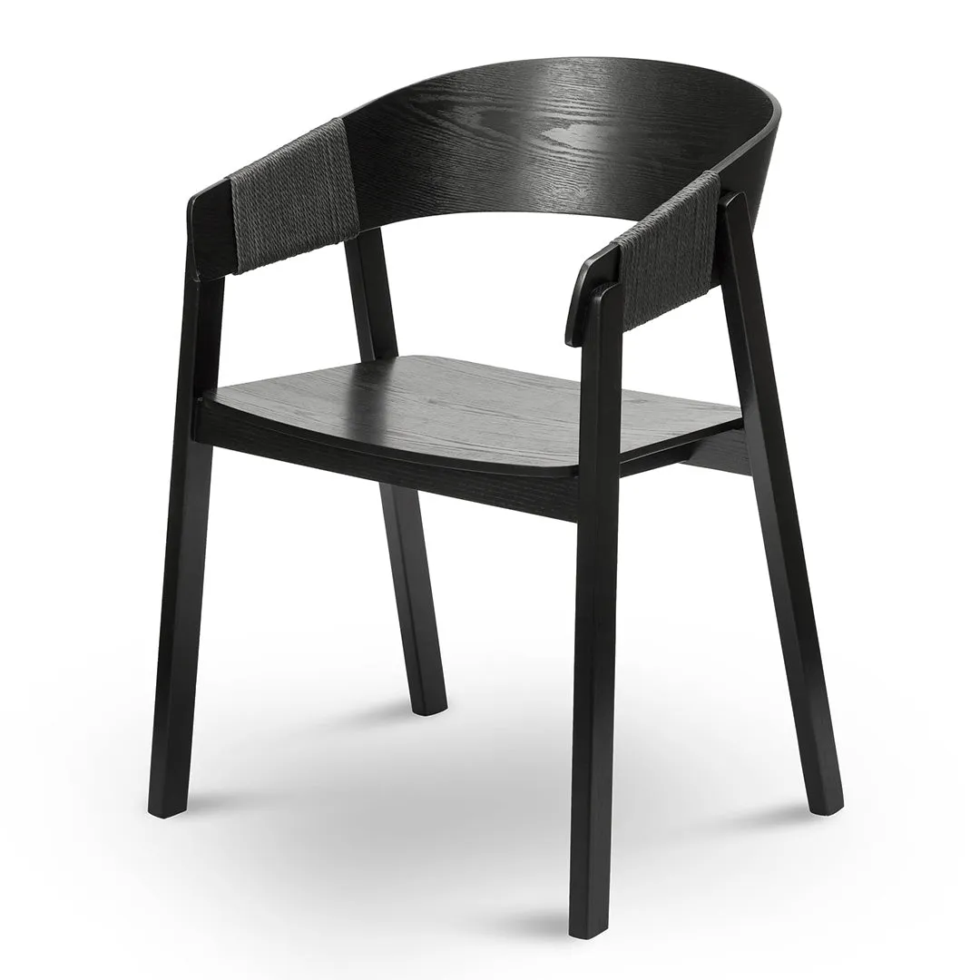 Set of 2 - Phelps Dining Chair - Full Black