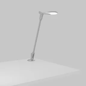 Splitty Pro Silver Contemporary LED Desk Lamp with Grommet Mount and USB Port