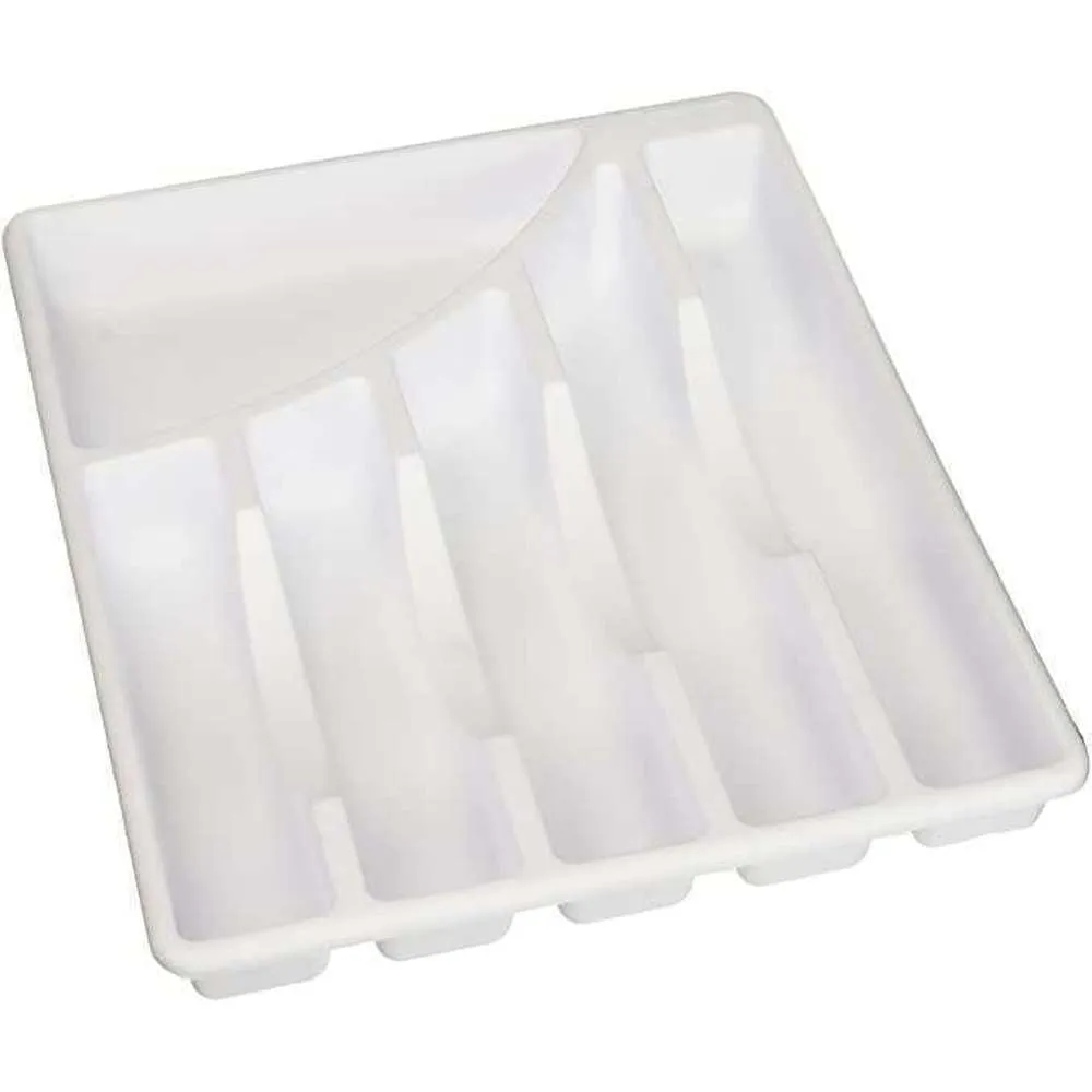 Sterilite Cutlery Tray 350mm x 275 14" x 11" White 1575