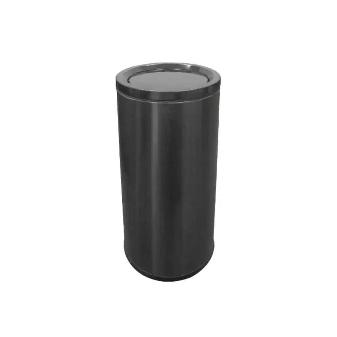 STP2 Dustbin | 65L | Silver Dustbin | Black Dustbin | Lobby Bin | Swing Top Bin | Stainless Bin