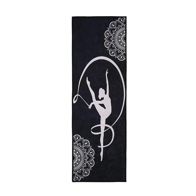 Teacher Black Polyester Yoga Mat