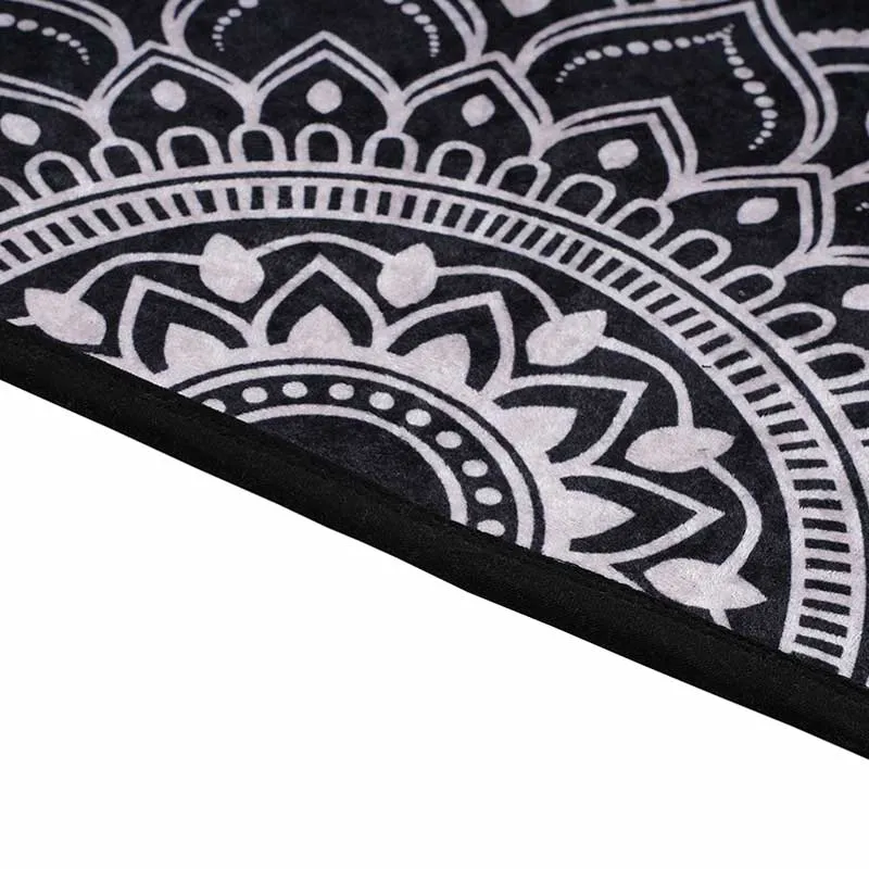 Teacher Black Polyester Yoga Mat