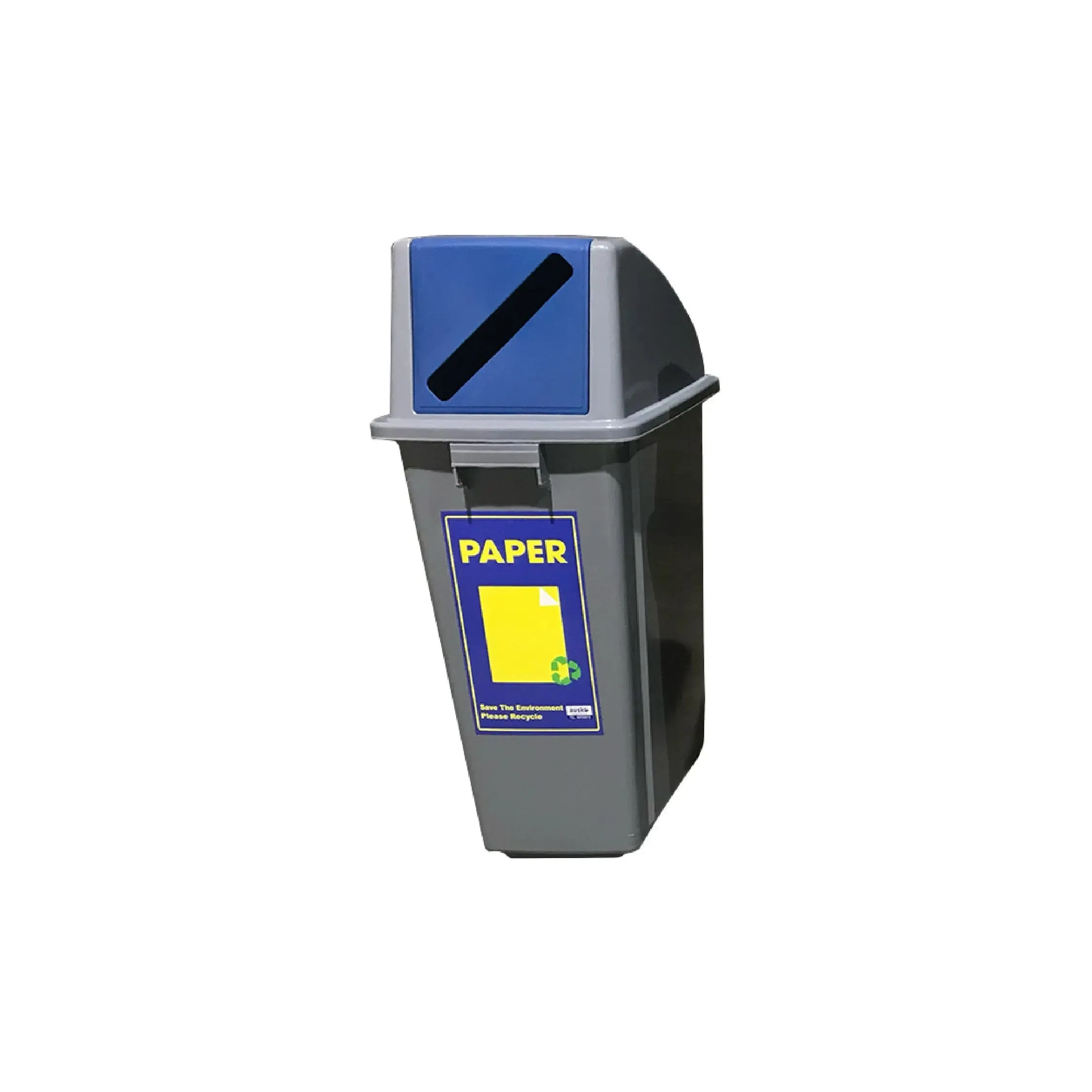 TERRA TSB-1 Slim Bin | 60L Recycling and Waste Bin | Space-Saving Trash Can with Recycling Option | Eco-Friendly Waste Solution