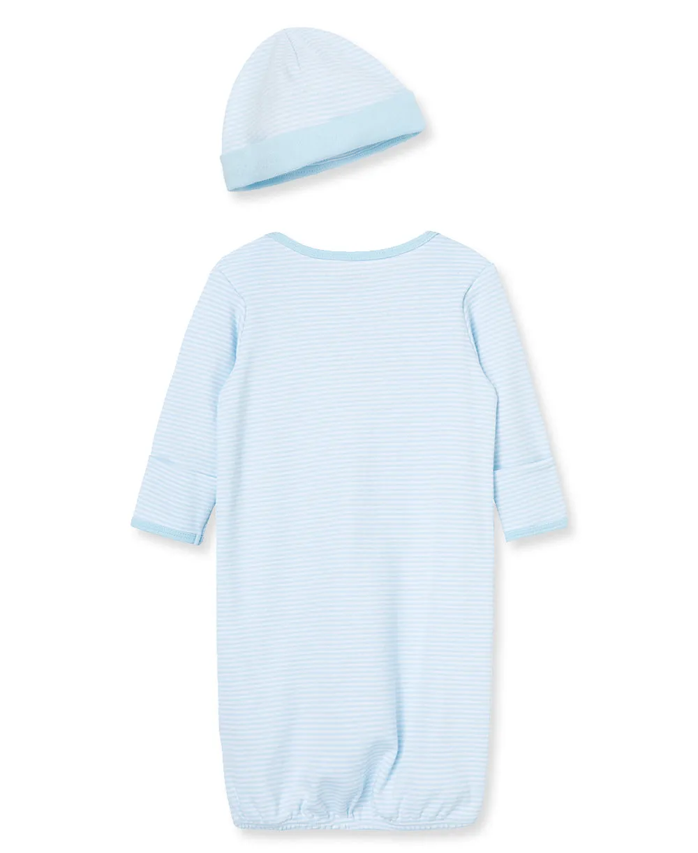 Thank Heaven for Little Boys Sleeper Gown And Hat