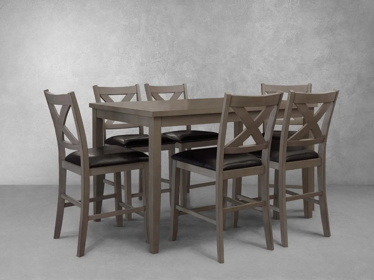 Theodore 7-pc Counter Dining Set