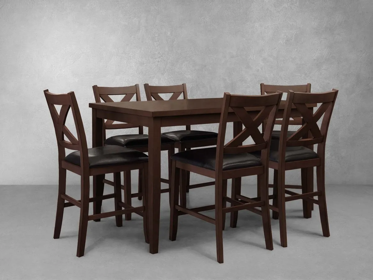 Theodore 7-pc Counter Dining Set