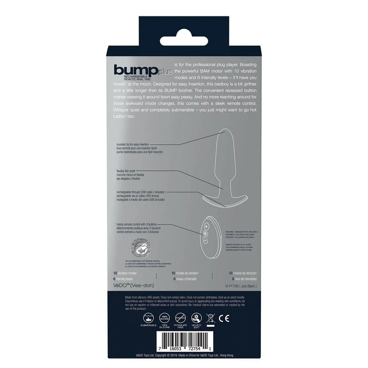 VeDO Bump Anal Vibe PLUS - Black