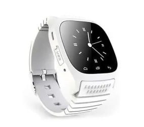 WATER RESISTANT WHITE SMART WATCH WRIST BAND BLUETOOTH