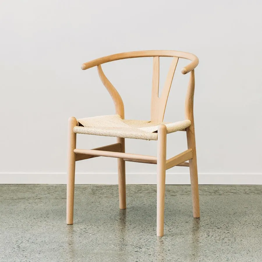 Wishbone dining chair in beech