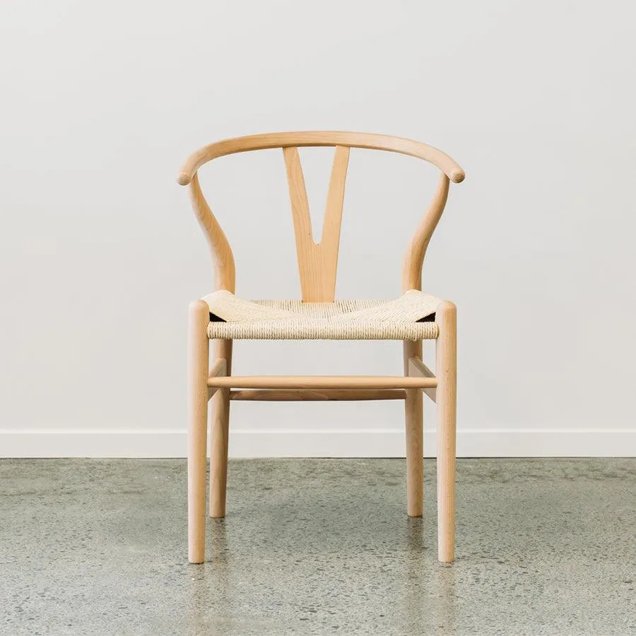 Wishbone dining chair in beech