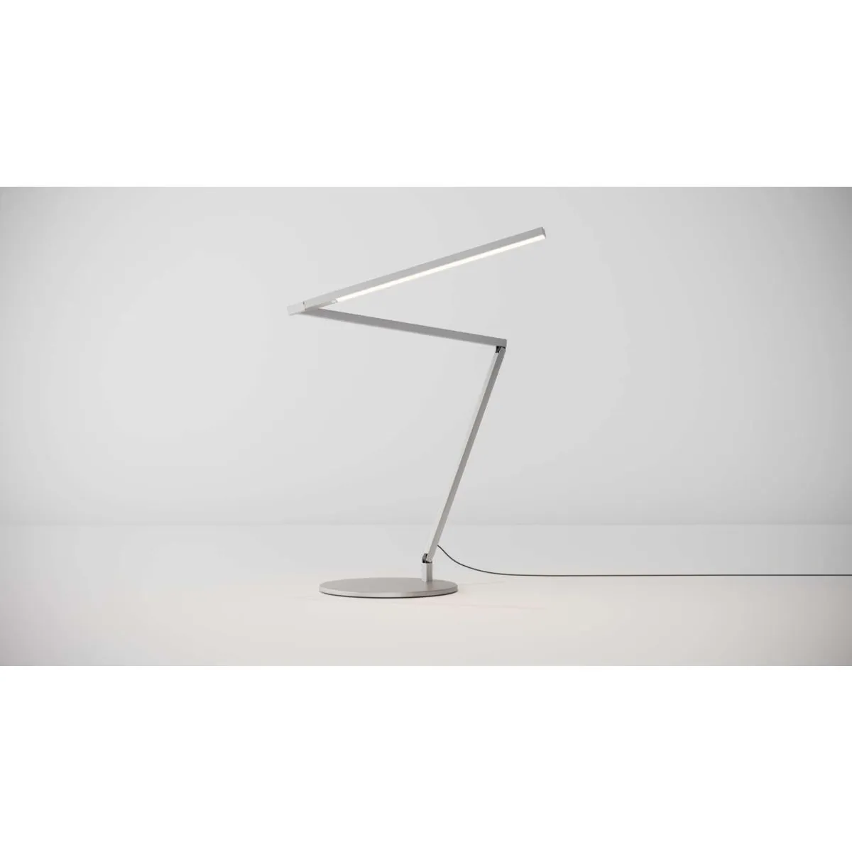 Z-Bar Pro Gen 4 Silver Modern LED Desk Lamp with USB Port